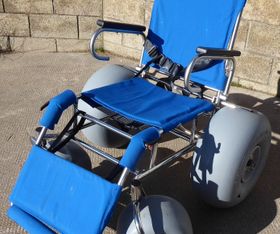 Sandcrusier wheelchair outside the Bunker